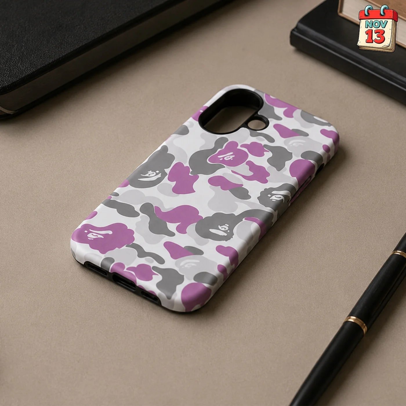 Чехол Варе на iPhone 16/17 (bape) violet