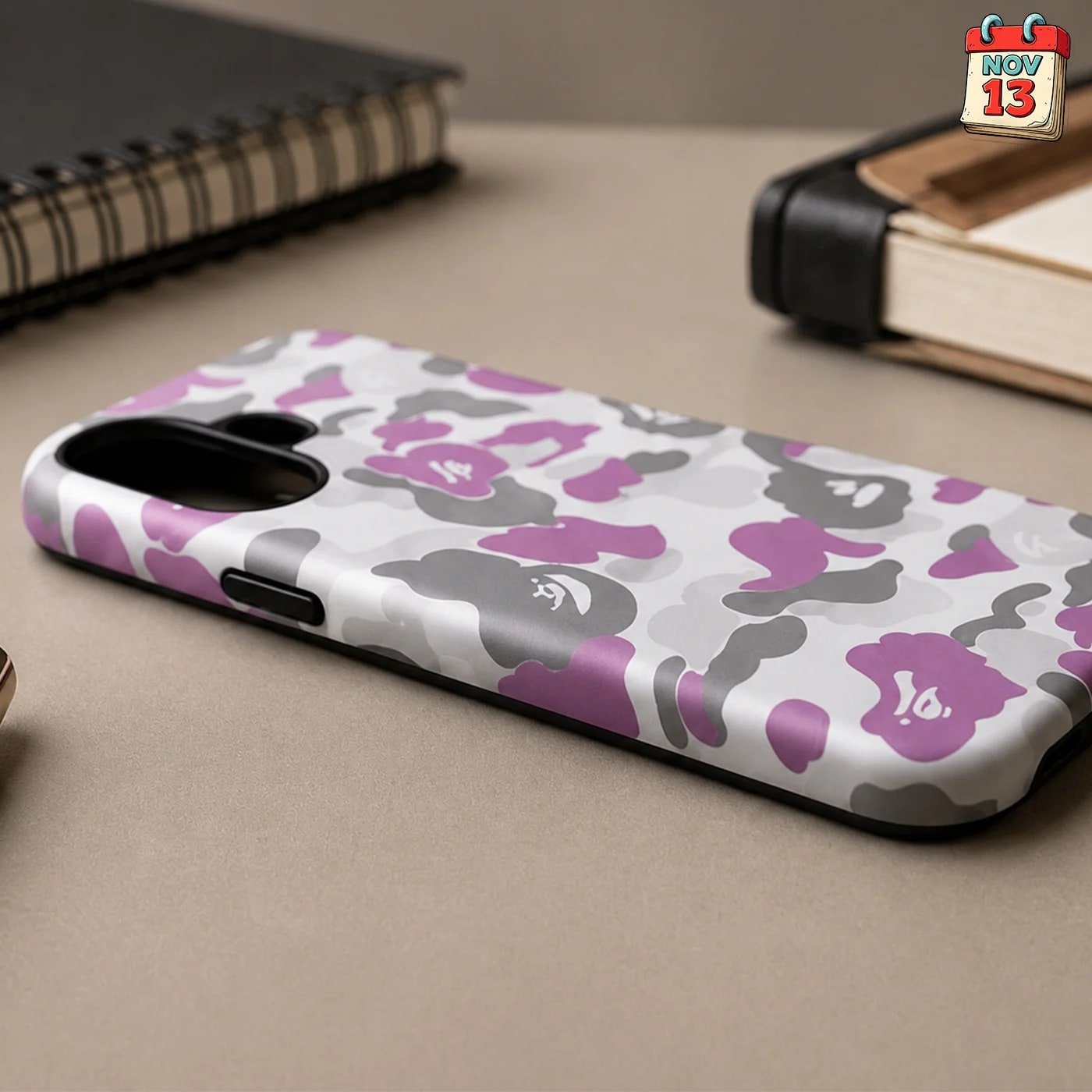 Чехол Варе на iPhone 16/17 (bape) violet