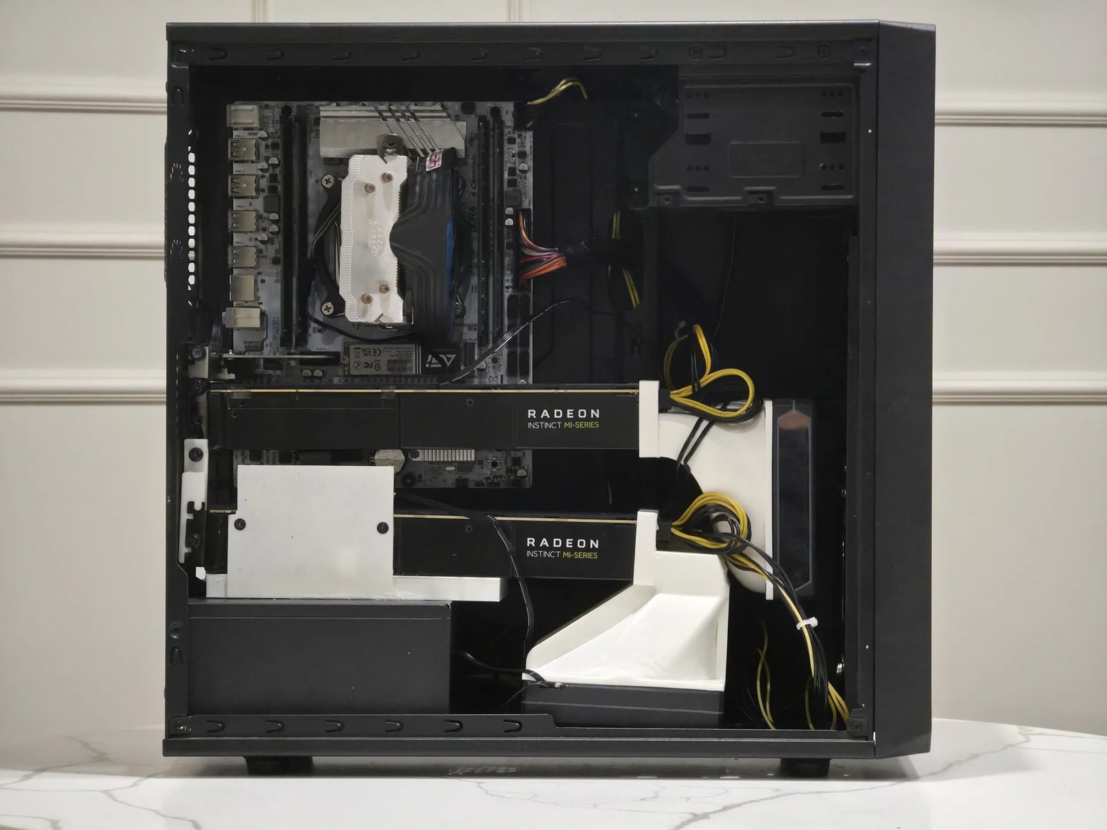 Рабочая AI станция / сервер, 2 GPU, 2 SSD, 12/24 CPU