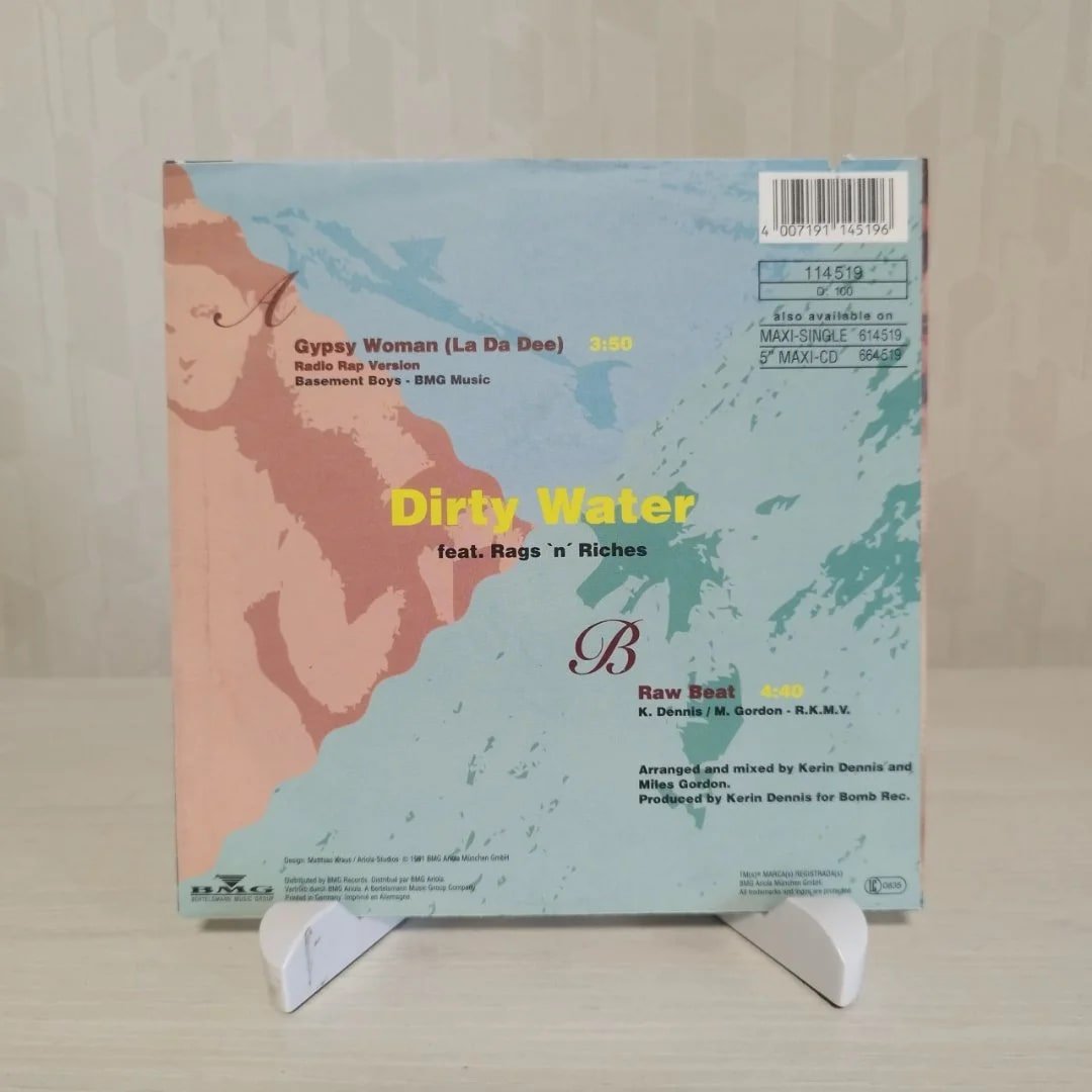 DIRTY WATER Featuring RAGS 'N' RICHES – Gypsy Woman (La Da Dee) (7")
