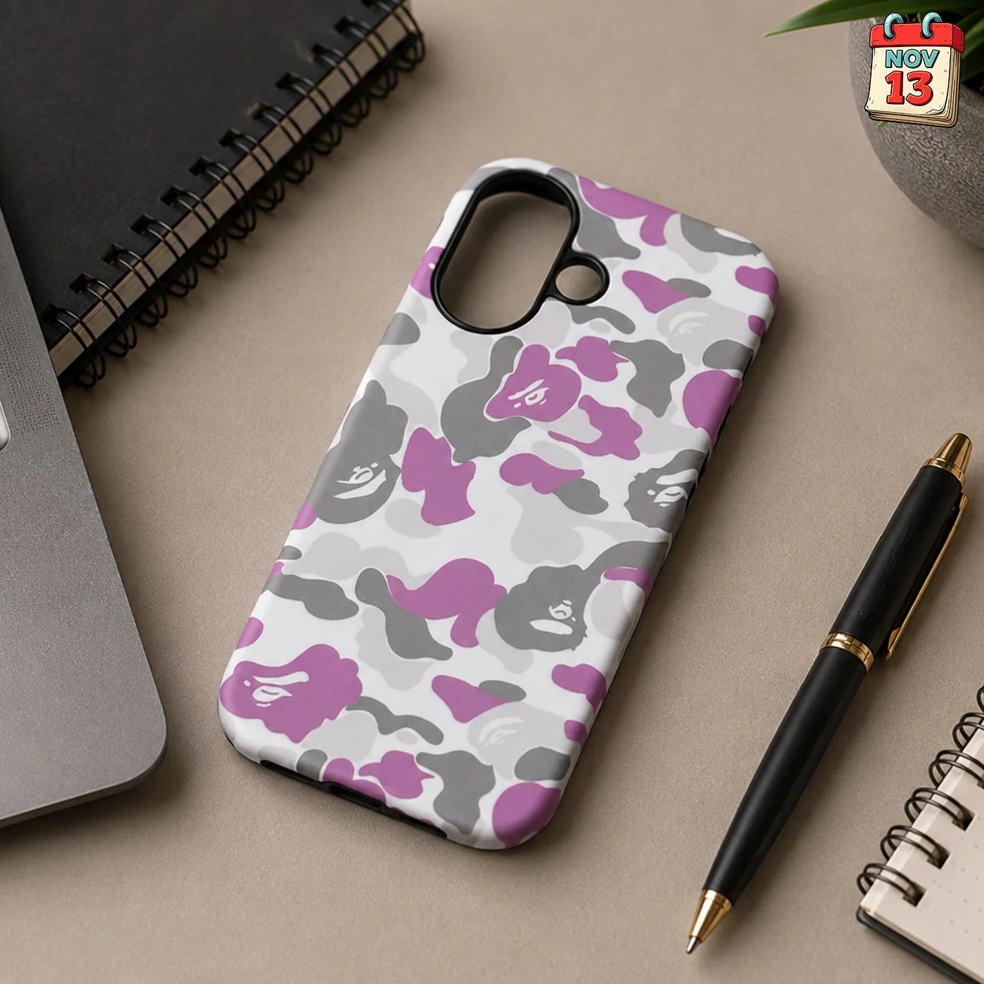 Чехол Варе на iPhone 16/17 (bape) violet