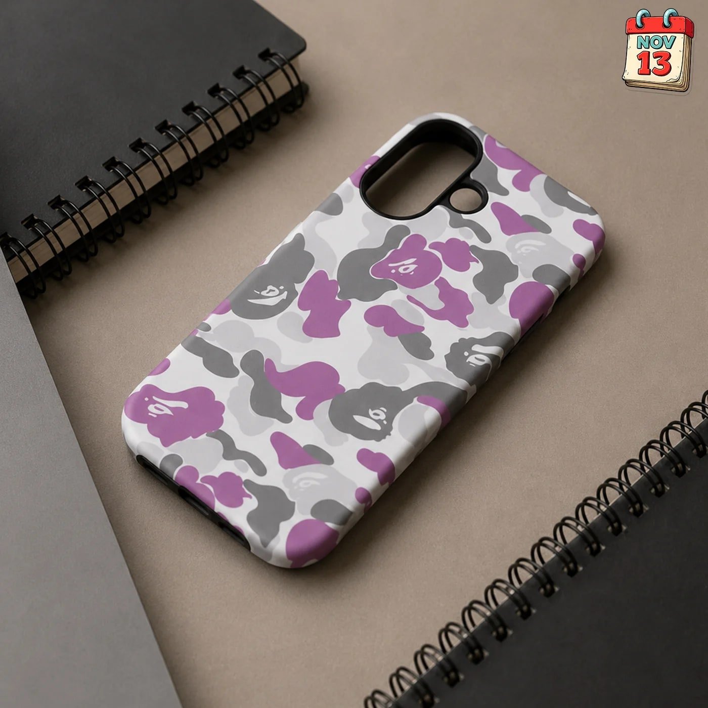 Чехол Варе на iPhone 16/17 (bape) violet
